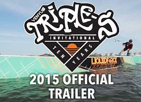SAM LIGHT прорайдер SLINGSHOT стал победителем по парковому фристайлу 2015 Venyu Triple-S Invitational 